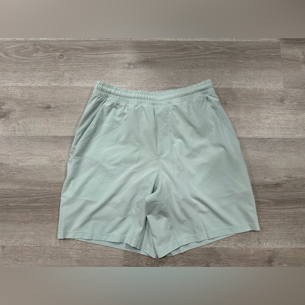 N81 Lululemon Pace Breaker Shorts Mens M Medium Green Lined Athletic Performance